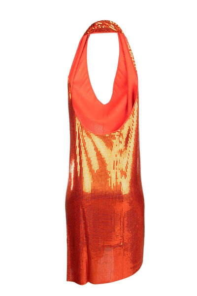 Bottega Veneta Sequin Embellished Halterneck Dress In 7582