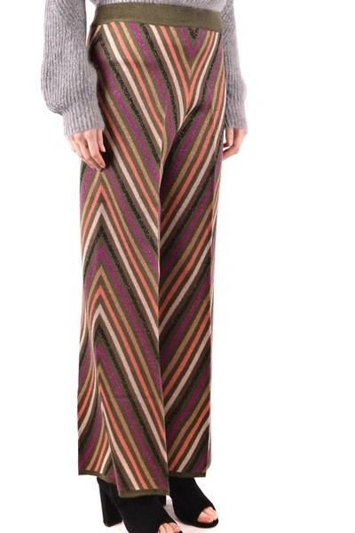 Shop Twinset Trousers In Multicolor