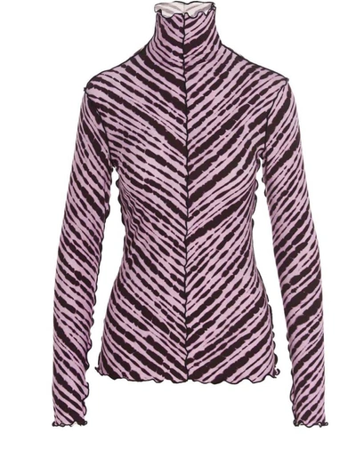 Shop Proenza Schouler White Label 'alligator' Sweater In Purple