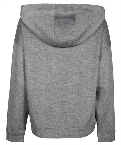Shop Max Mara Cardiff  Hooded Sweatshirt In Grey