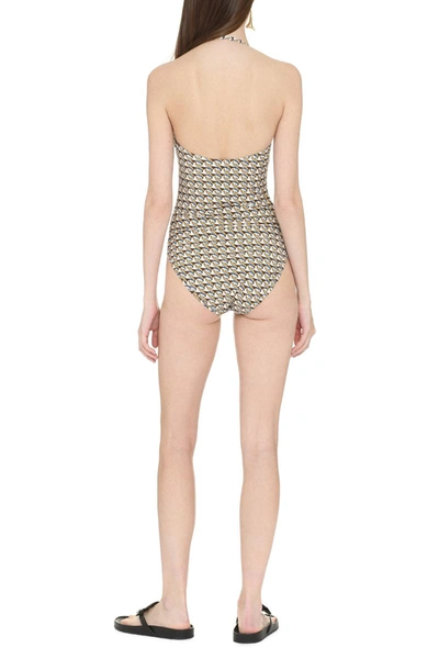 Shop Tory Burch Printed One-piece Swimsuit In Multicolor