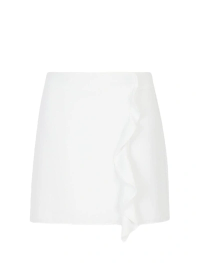 Shop Armani Exchange Skirts In Optic White