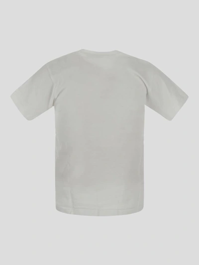 Shop Comme Des Garçons Play Comme Des Garcons Play T-shirts And Polos In <p>comme Des Garçons White T-shirt In Cotton With Stitched Logo