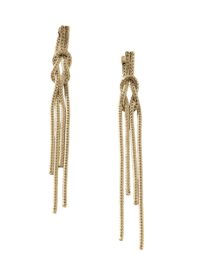 Shop John Hardy Women's Classic Chain Love Knot 14k Yellow Gold Drop Earrings