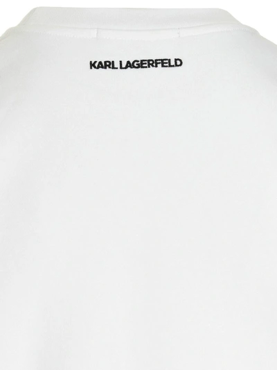 Shop Karl Lagerfeld 'ikonik 2.0 Choupette' Sweatshirt In White