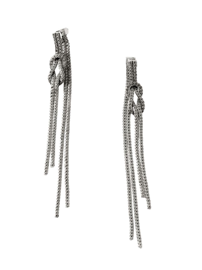 Shop John Hardy Women's Classic Chain Sterling Silver Love Knot Drop Earrings
