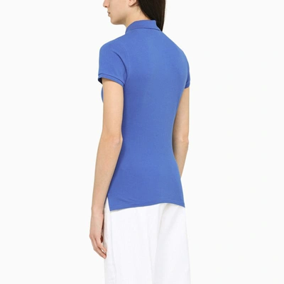 Shop Polo Ralph Lauren Slim Polo Shirt In Blue