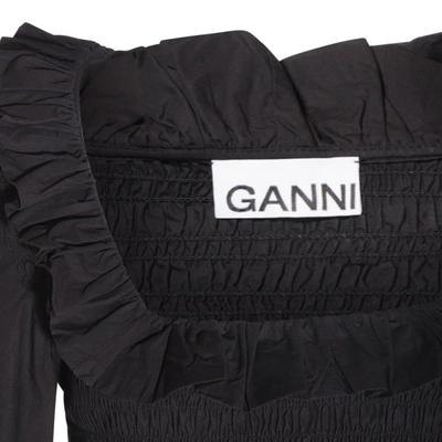 Shop Ganni Shirts Black