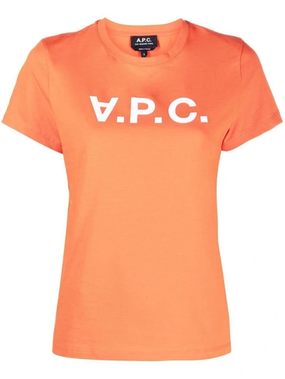 Shop Apc A.p.c. T-shirts & Tops In Orange