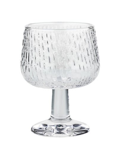 Shop Marimekko Syksy Glass Wine Goblet In Clear