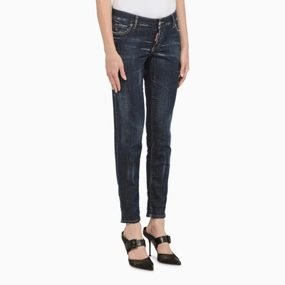 Shop Dsquared2 Low-waisted Jeans In Blue