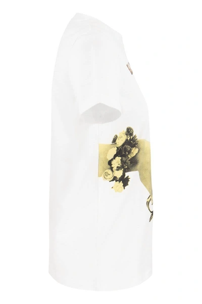 Shop Max Mara Veggia - Cotton Jersey T-shirt In White