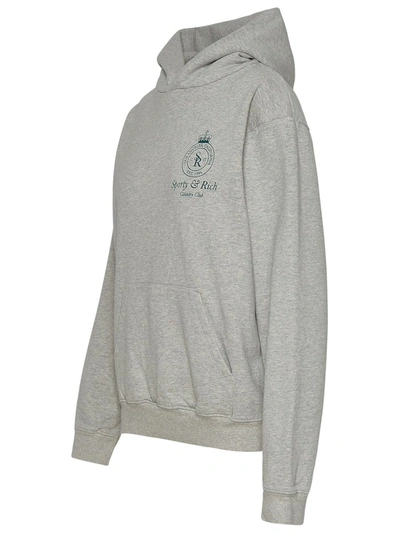 Shop Sporty And Rich Sporty & Rich Green Cotton Sweatshirt