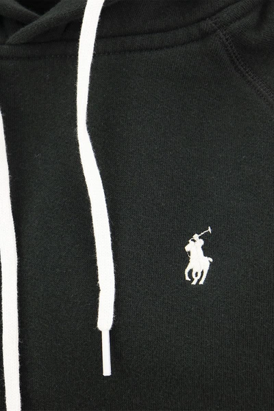 Shop Polo Ralph Lauren Hooded Sweatshirt In Black
