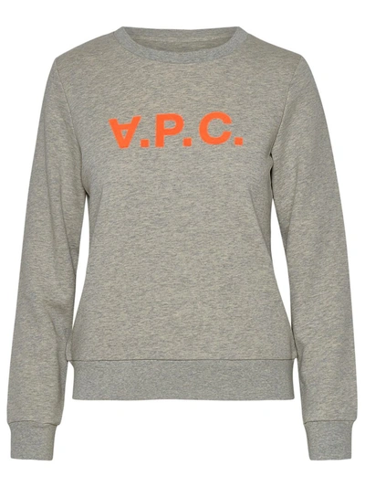 Shop Apc A.p.c. Gray Cotton Vpc Sweatshirt In Grey