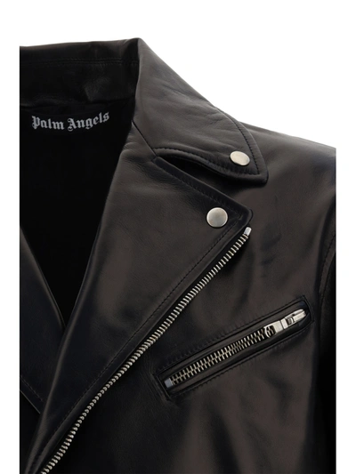 Shop Palm Angels Biker Jacket