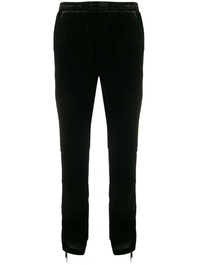 Shop Gold Hawk Velvet Trousers In Black