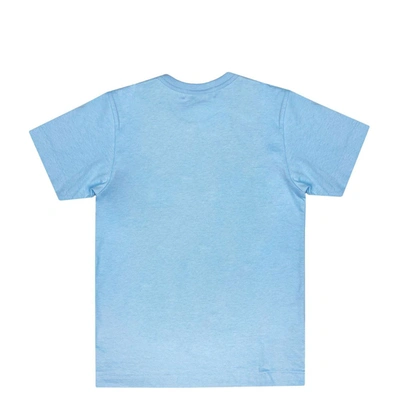 Shop Comme Des Garçons Play Polka Dot Heart T-shirt Blue In Azzurro