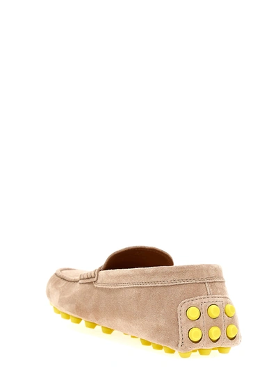 Shop Tod's Gommino Loafers Beige