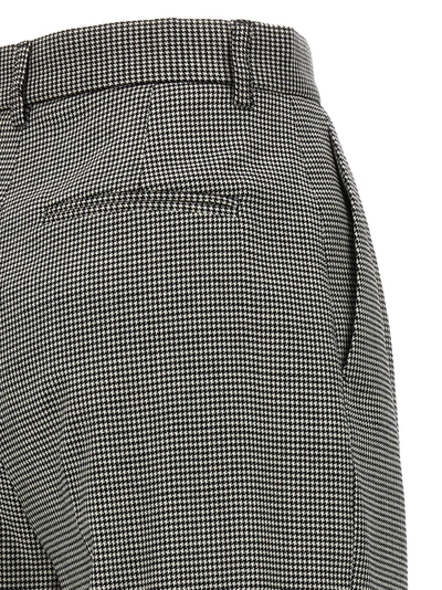 Shop Rochas Houndstooth Pants White/black
