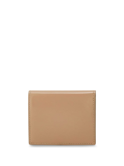 Ferragamo Gancini Compact Wallet In Neutrals