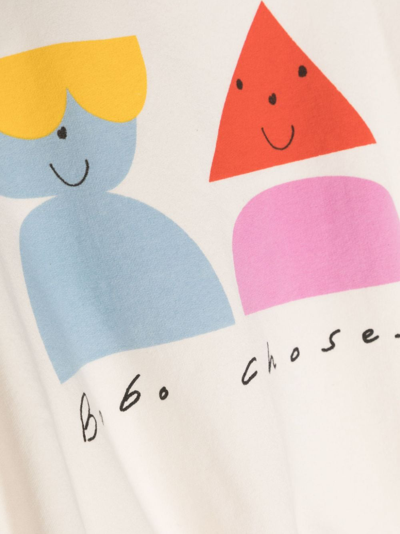 Shop Bobo Choses Graphic-print Crew-neck Sweatshirt In White