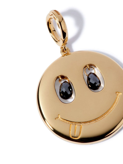 Annoushka 18kt Yellow Gold Happy Charm Reversible Diamond And Sapphire Pendant In Gold
