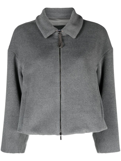 Fabiana Filippi Woman Coat Grey Size 6 Virgin Wool In Grey
