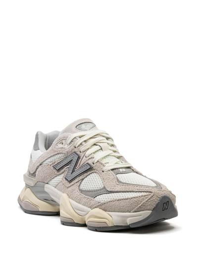 Shop New Balance 9060 Suede Sneakers In Neutrals