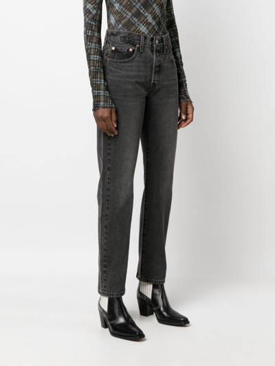 Shop Levi's 501® Original Straight-leg Jeans In Black