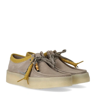 Shop Clarks Wallabee Cup Greige Loafer In Beige