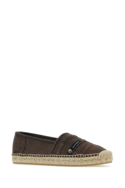 Shop Dolce & Gabbana Espadrillas In Brown