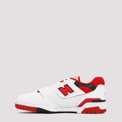 Shop New Balance 550 Leather Sneakers Shoes In Red