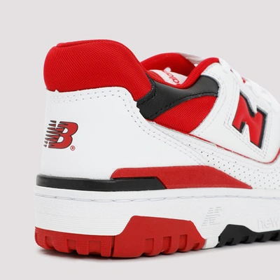 Shop New Balance 550 Leather Sneakers Shoes In Red