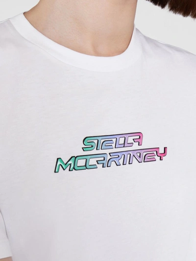 Shop Stella Mccartney Gel Logo White T-shirt