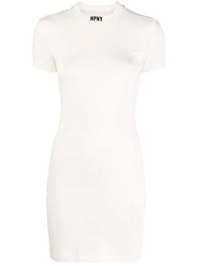 Shop Heron Preston Logo Mini Dress In White