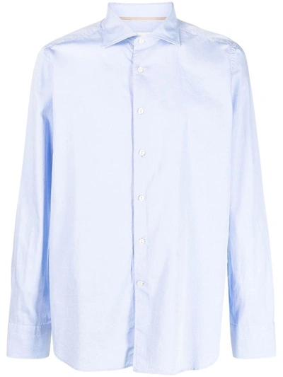 Shop Tintoria Mattei Long Sleeve Shirt Clothing In Blue