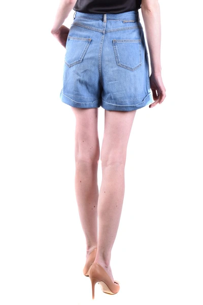 Ermanno Firenze Woman Denim Shorts Blue Size 8 Cotton In Denim