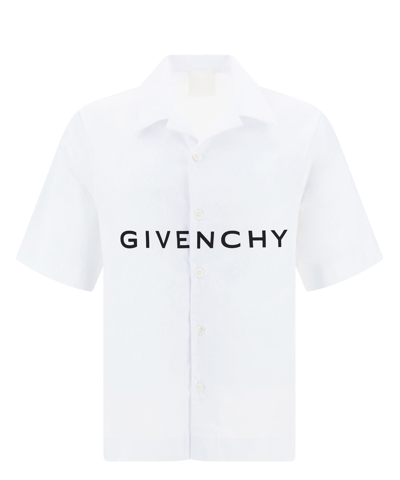 Shop Givenchy Short Sleeve Shirt In White