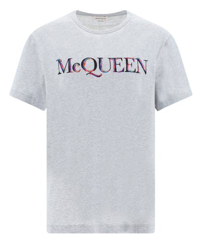 Shop Alexander Mcqueen T-shirt In Grey