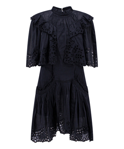 Shop Isabel Marant Étoile Kaiene Midi Dress In Black