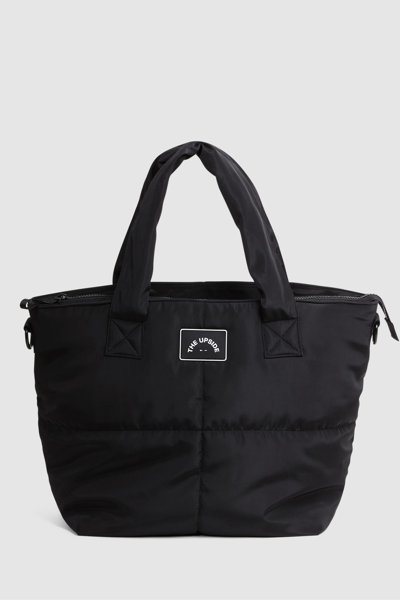 Shop Reiss Upside - Black The Upside Quilted Tote Bag, One