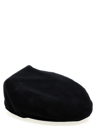Shop Dolce & Gabbana Velvet Cap Hats Black