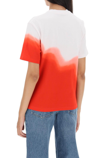 Shop Ferragamo Tie-dye T-shirt In White,red