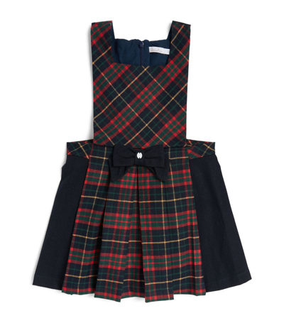 Shop Patachou Check Skirt (2-4 Years) In Navy