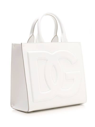 Shop Dolce & Gabbana Dg Tote In White