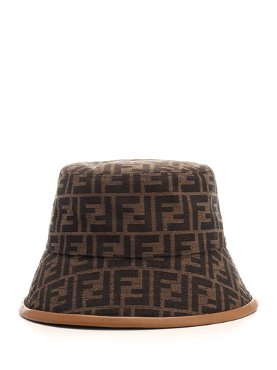 Shop Fendi Brown Ff Bucket Hat