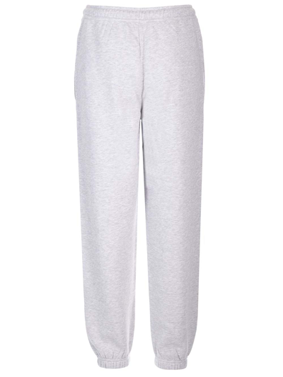 Shop Moncler Sweatpants With Crystal Patch In Grey