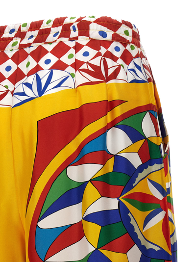 Shop Dolce & Gabbana Carretto Pants In Multicolor
