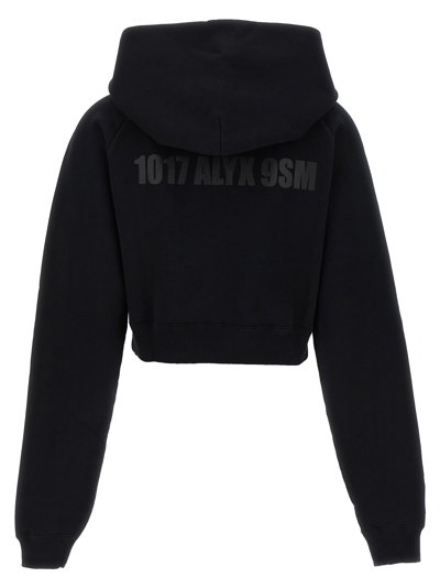 Shop Alyx Logo Print Hoodie In White/black